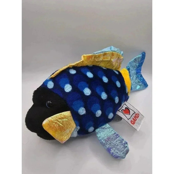 GANZ Other - Ganz Webkinz Lil Kinz Blue TriggerFish Stuffed Animal Retired No Code HS526.